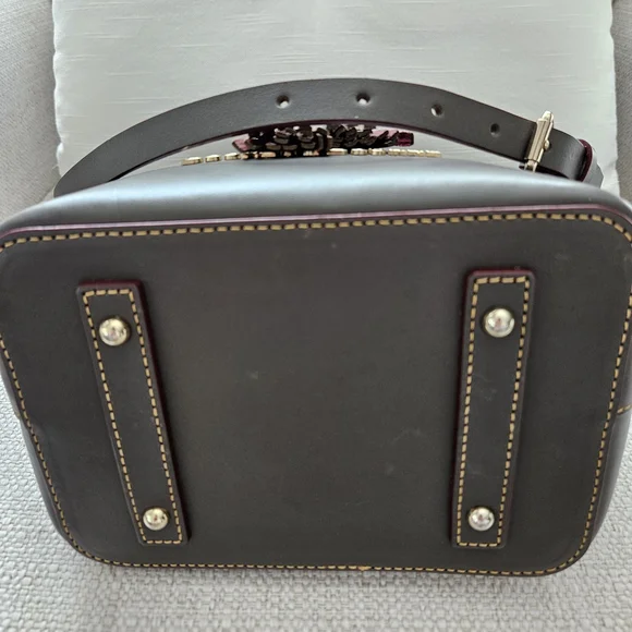 Dooney & Bourke Grey and Burgundy Women's Bag And Wallet - Picture 6 of 15